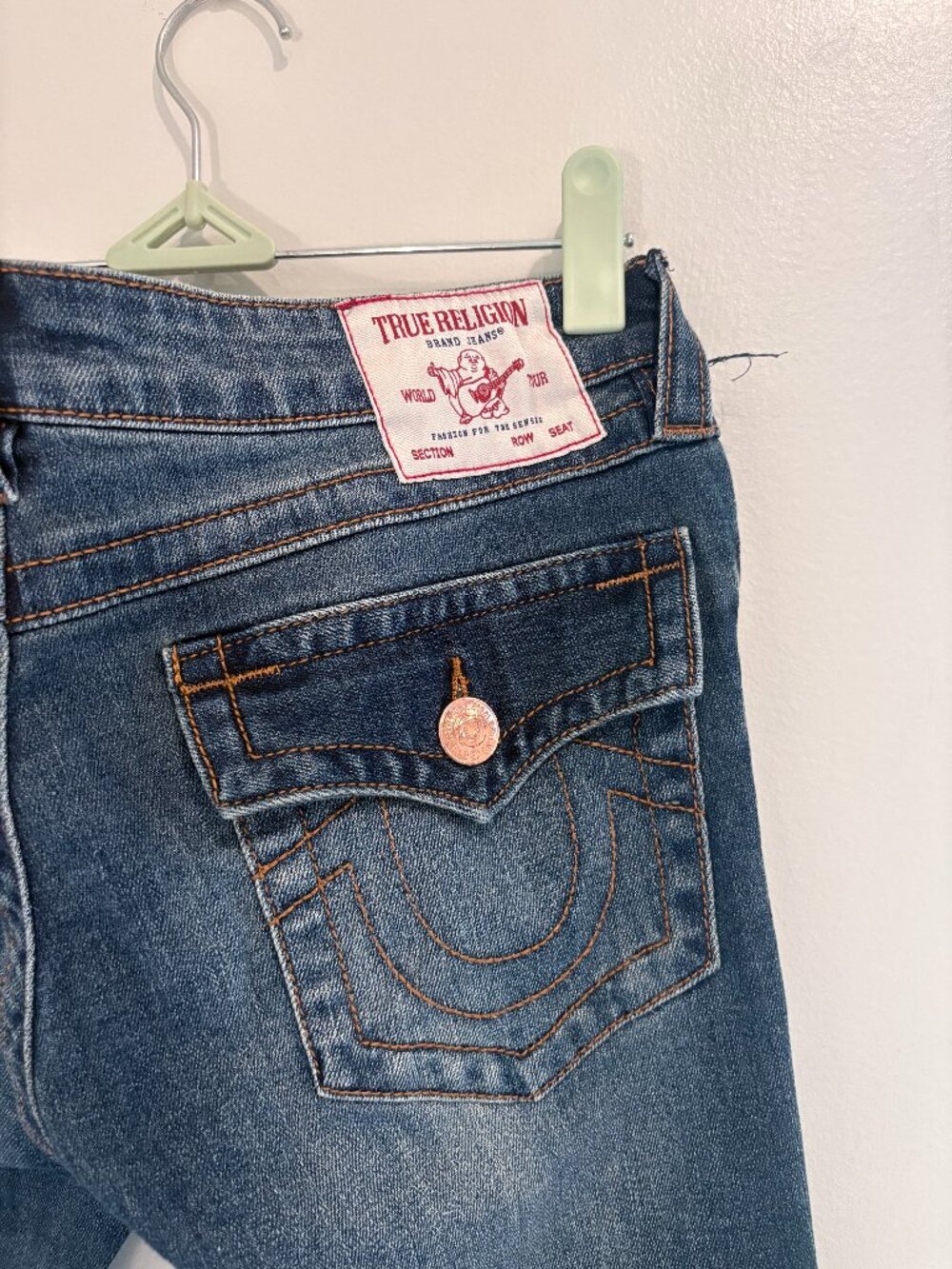 True Religion Joey Low Rise Flare Jeans Size 26